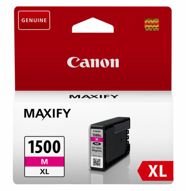 Cartuș Cerneala Original Canon Magenta, PGI-1500XLM, pentru Maxify MB2050|MB2150|MB2350|MB2750,, 