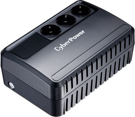 UPS CYBER POWER Line Int. fara management, 650VA/ 360W, AVR, 3 x socket Schuko, indicatie status cu LED, 1 x baterie 12V/5Ah, Backup: 21-35 min, incarcare pana la 8h "BU650E"