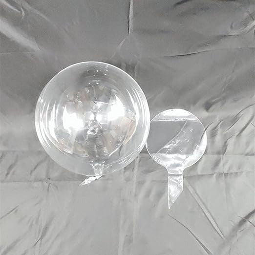 Buchet Decorativ, Trandafir in Balon cu Lumini Led, Diametru 35 cm, 2 x Baterii AA (neincluse), Sampanie