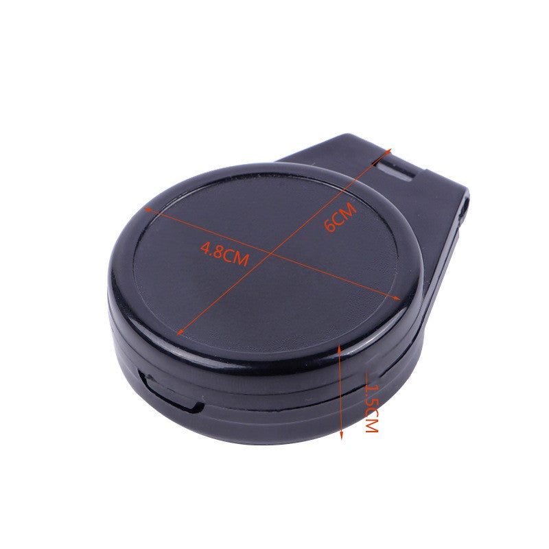 Busola de Buzunar cu Capac de Plastic, Busola pentru Drumetii, Calatorie, Compacta, Usor de Transportat, 6 x 4.8 x 1.5 cm Negru