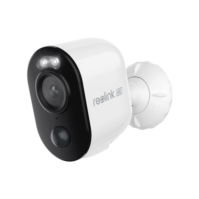 Camera de supraveghere Reolink Argus Series B350 Smart 4K 8MP Standalone Wire-Free Camera with 5/2.4GHz Dual-Band WiFi, White