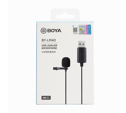 Microfon BOYA BY-LM40 microphone Black Lavalier/Lapel microphone "BY-LM40"