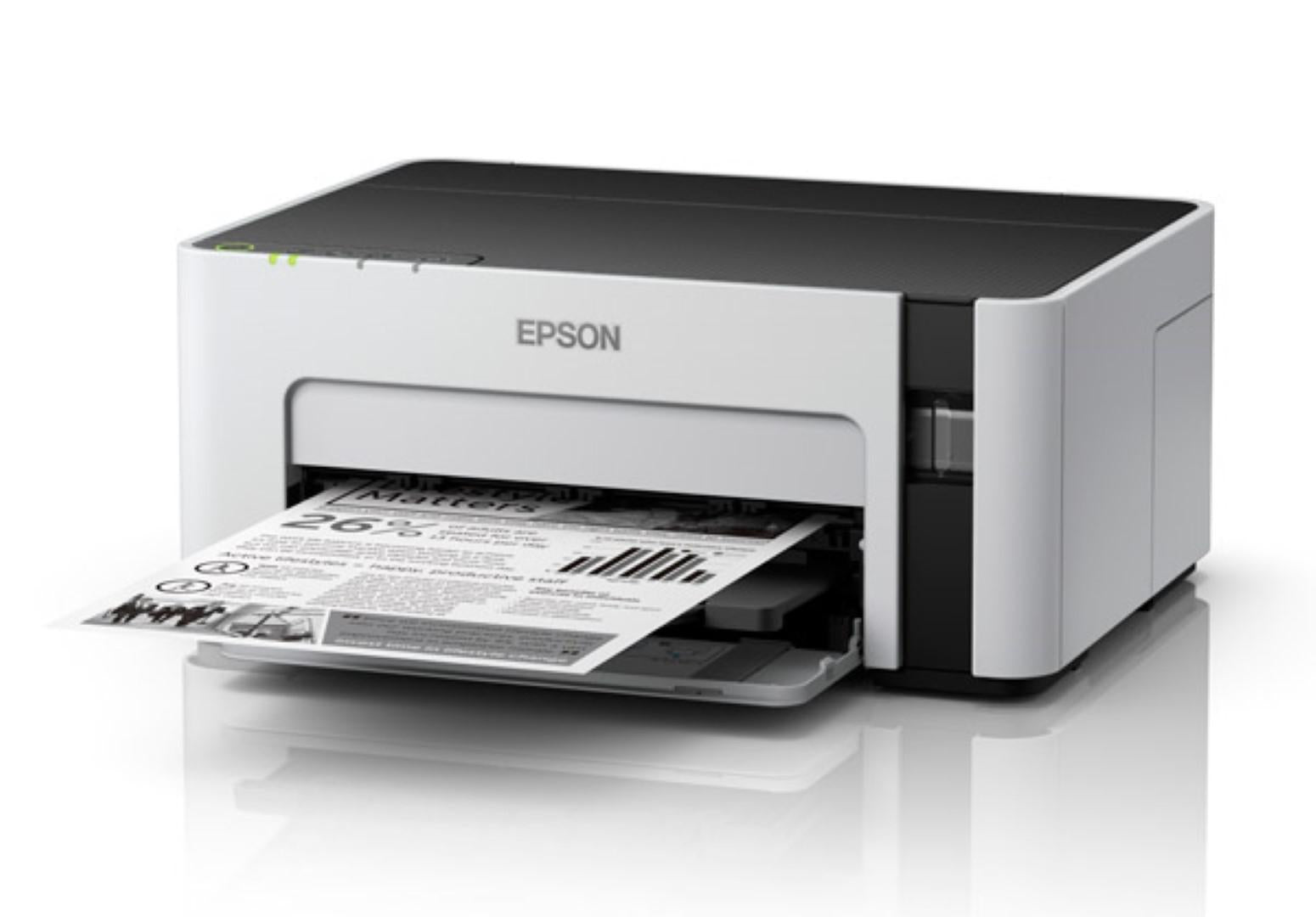 Imprimanta Inkjet CISS Mono Epson M1120, A4, Functii: Impr., Viteza de Printare Monocrom: 32 ppm, Conectiv:USB|Retea, Duplex:nu, ADF:Nu, "C11CG96403"(RAPO)