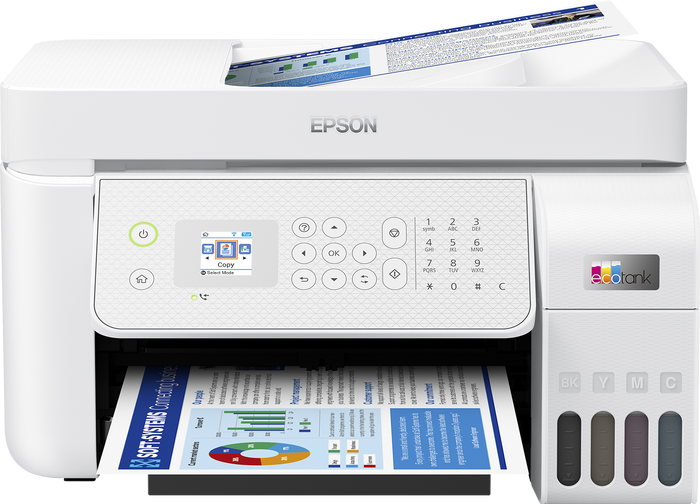 Multifunctional Inkjet CISS Color Epson L5316, A4, Functii: Impr.|Scan.|Cop.|Fax, Viteza de Printare Monocrom: 33ppm, Viteza