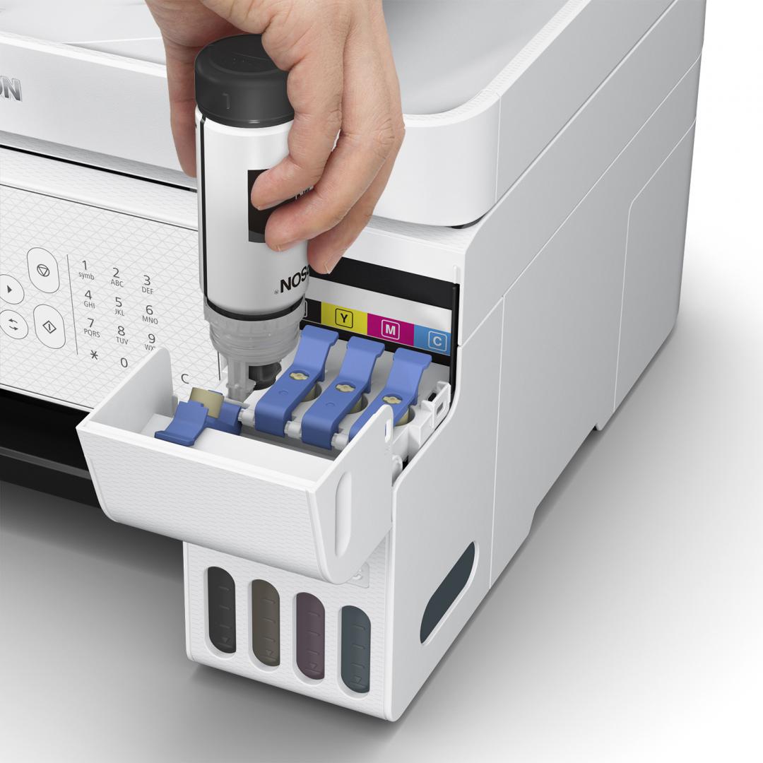 Multifunctional Inkjet CISS Color Epson L5316, A4, Functii: Impr.|Scan.|Cop.|Fax, Viteza de Printare Monocrom: 33ppm, Viteza de printare color: 15ppm, Conectivitate:USB|Ret|WiFi, Duplex:Nu, ADF:ADF, (incl.TV 11lei) "C11CJ65413"(RAPO)