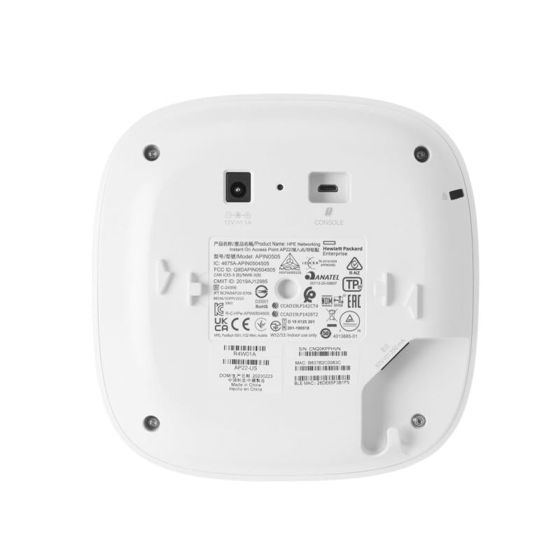 Instant On AP22 With 12V Psu Ww Bundle (HPE Networking Instant On Access Point Bundle with Psu (ww) AP22)