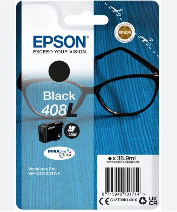 Cartuș Cerneala Original Epson Black, nr.408, pentru WF-C4810DTWF, 2.2k, incl.TV 1.2incl.TV 