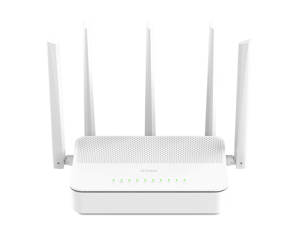 ROUTER D-Link BE3600 Wi-Fi 7 dual band, 1 x 2.5G WAN, 3 x Gigabit LAN, 5 x antene externe, alb 