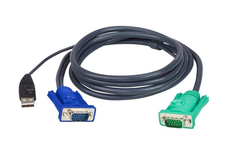 ATEN CABLE HD15M/USB A(M)--SPHD15M(G)