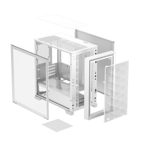 CARCASA PCCOOLER "C3 D310", middle tower, gaming, fara sursa, suporta 7xfan, PSU shroud, USB 3.1 gen 1 x 2, audio, mic, 4