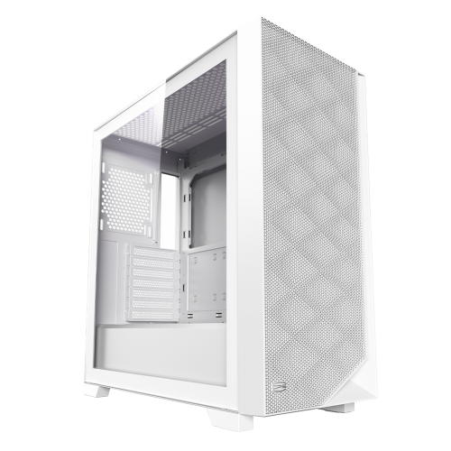 CARCASA PCCooler "C3 D510", middle tower, gaming, fara sursa, suporta 8xfan, , PSU shroud, USB 3.1 gen 1 x 2, audio, mic, 7 sloturi expansiune, alb, "C3D510 WH"