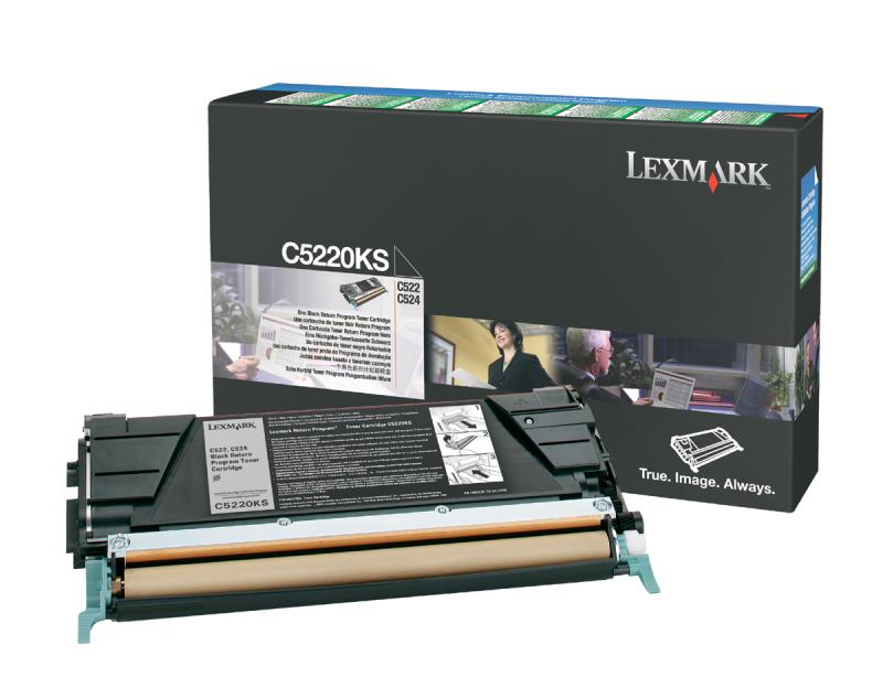 Toner Original Lexmark Black, C5220KS, pentru C522|C524|C530|C532|C534, 4K, , "C5220KS"