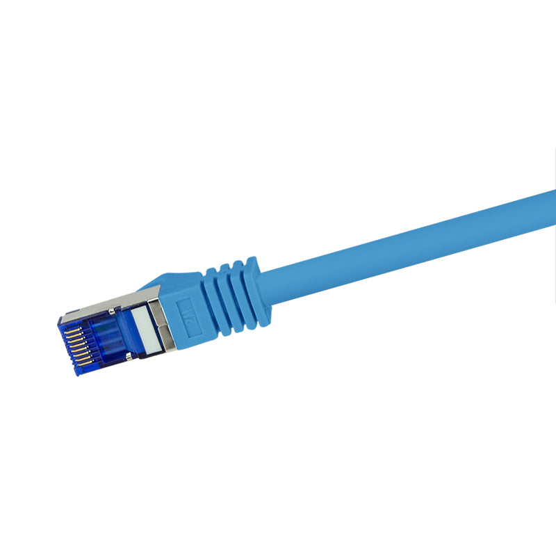PATCH CORD S/FTP Logilink Cat6a, LSZH, Ultraflex, PoE/PoE+/PoE++, cupru, 1 m, albastru, AWG26, dublu ecranat 