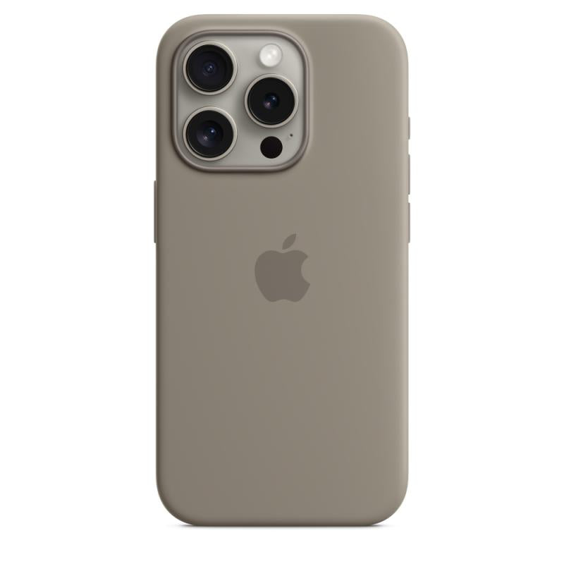 iPHONE Case 15 Pro Silicone Bg (iPhone 15 Pro Silicone Case with MagSafe - Clay)