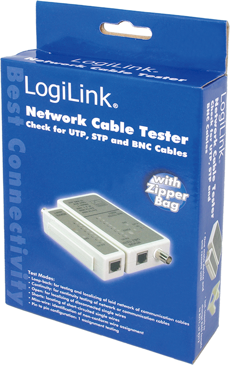 TESTER CABLU RETEA LOGILINK pt. cablu UTP, FTP si coaxial, "WZ0011"