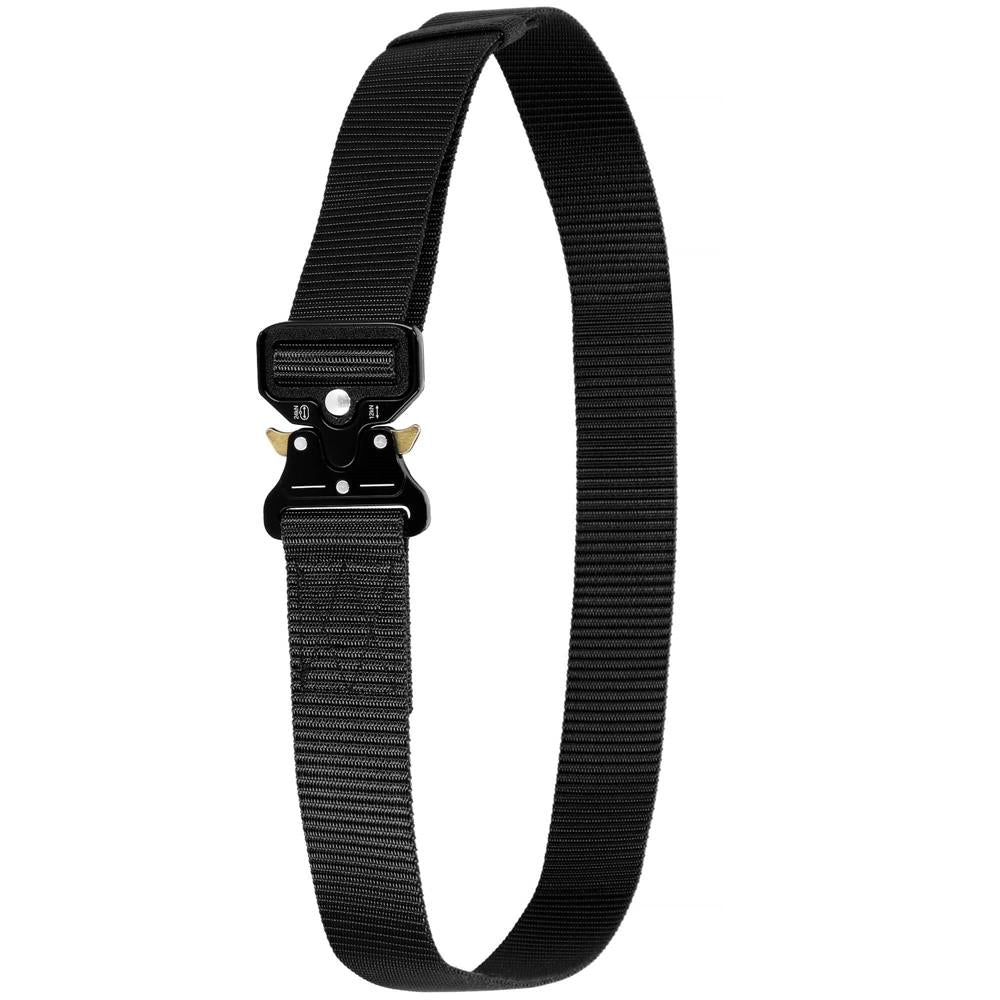 Curea centura Tactical Combat pentru barbati 3.5 x 125 cm, rezistent, negru