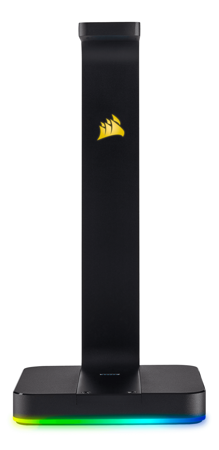 SUPORT casti Corsair, "ST100 RGB", conectare prin USB 3.1 x 2, negru, "CA-9011167-EU"