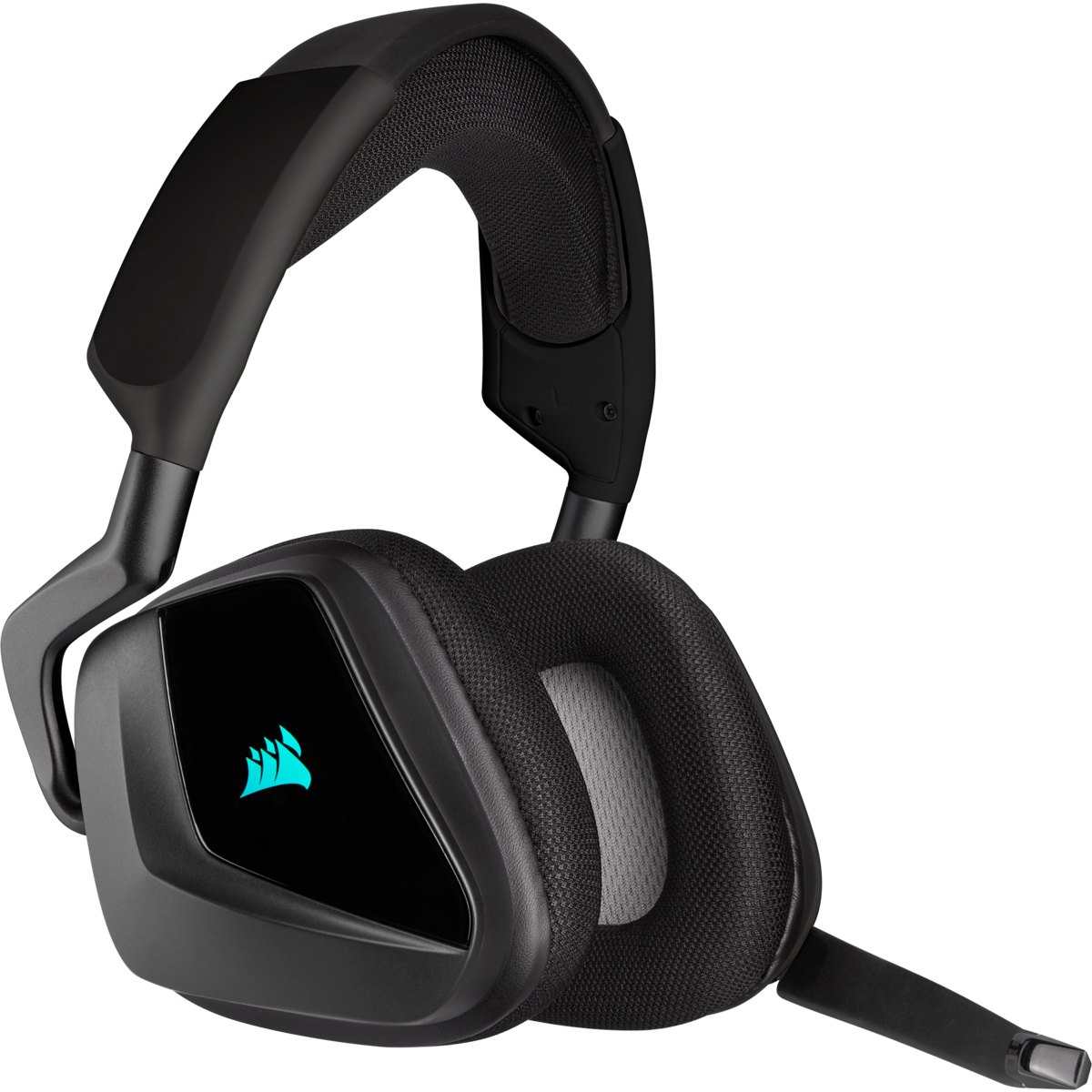 CASTI Corsair, "Void RGB Elite", wireless, gaming, utilizare multimedia, microfon pe brat, conectare prin 2.4 GHz (WiFi), negru, "CA-9011201-EU"