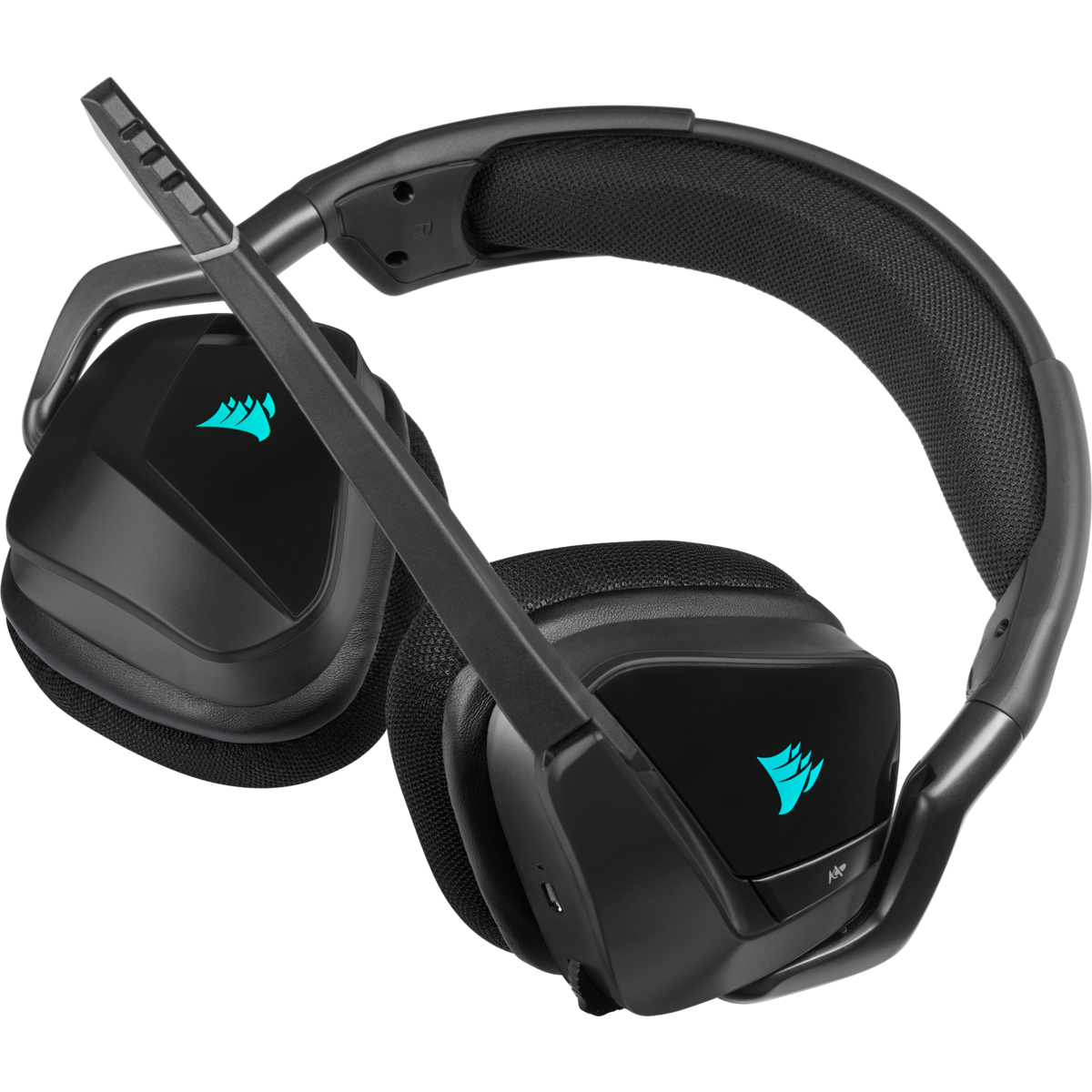 CASTI Corsair, "Void RGB Elite", wireless, gaming, utilizare multimedia, microfon pe brat, conectare prin 2.4 GHz (WiFi), negru, "CA-9011201-EU"