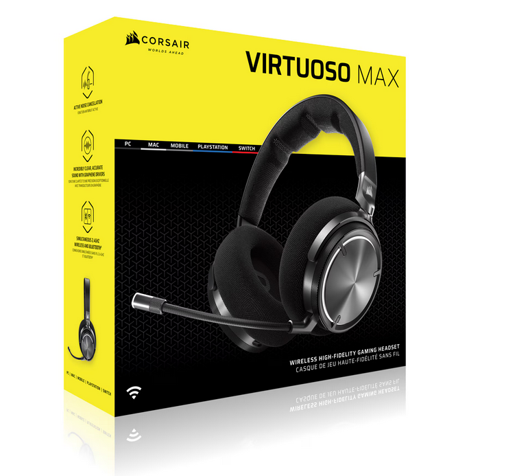 Corsair Casti Gaming CR VIRTUOSO MAX WIR CARBON 