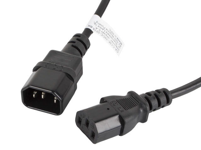 Cablu IEC 320 C13 C14 1,8 m negru "CA-C13E-10CC-0018-BK"