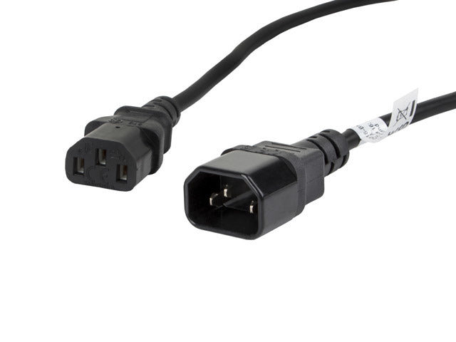 Cablu IEC 320 C13 C14 1,8 m VDE negru "CA-C13E-11CC-0018-BK"