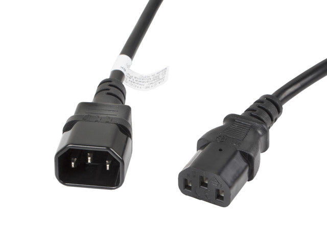 Cablu IEC 320 C13 C14 3 m VDE negru "CA-C13E-11CC-0030-BK"
