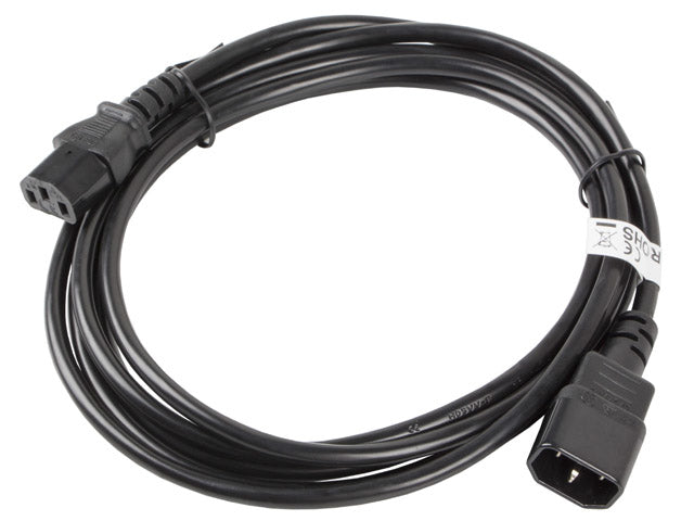 Cablu IEC 320 C13 C14 3 m VDE negru "CA-C13E-11CC-0030-BK"