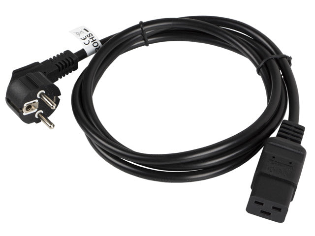 Cablu alimen. IEC 320 C19 1,8m 16A VDE "CA-C19C-10CC-0018-BK"
