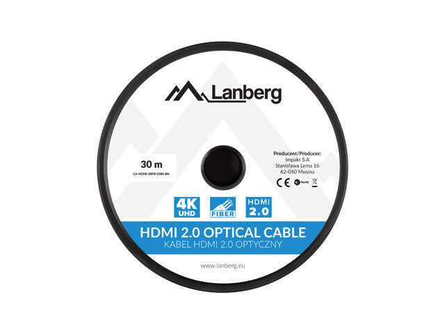 Cablu HDMI M/M v2.0 30 m optic ng AOC "CA-HDMI-20FB-0300-BK"