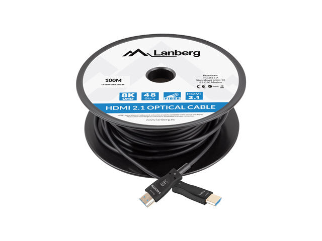Cablu HDMI M/M v2.1 100 m optic AOC "CA-HDMI-30FB-1000-BK"