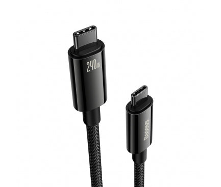 Cablu alimentare si date Baseus Tungsten Gold, Fast Charging Data Cable pt. smartphone, USB Type-C la USB Type-C PD 3.1