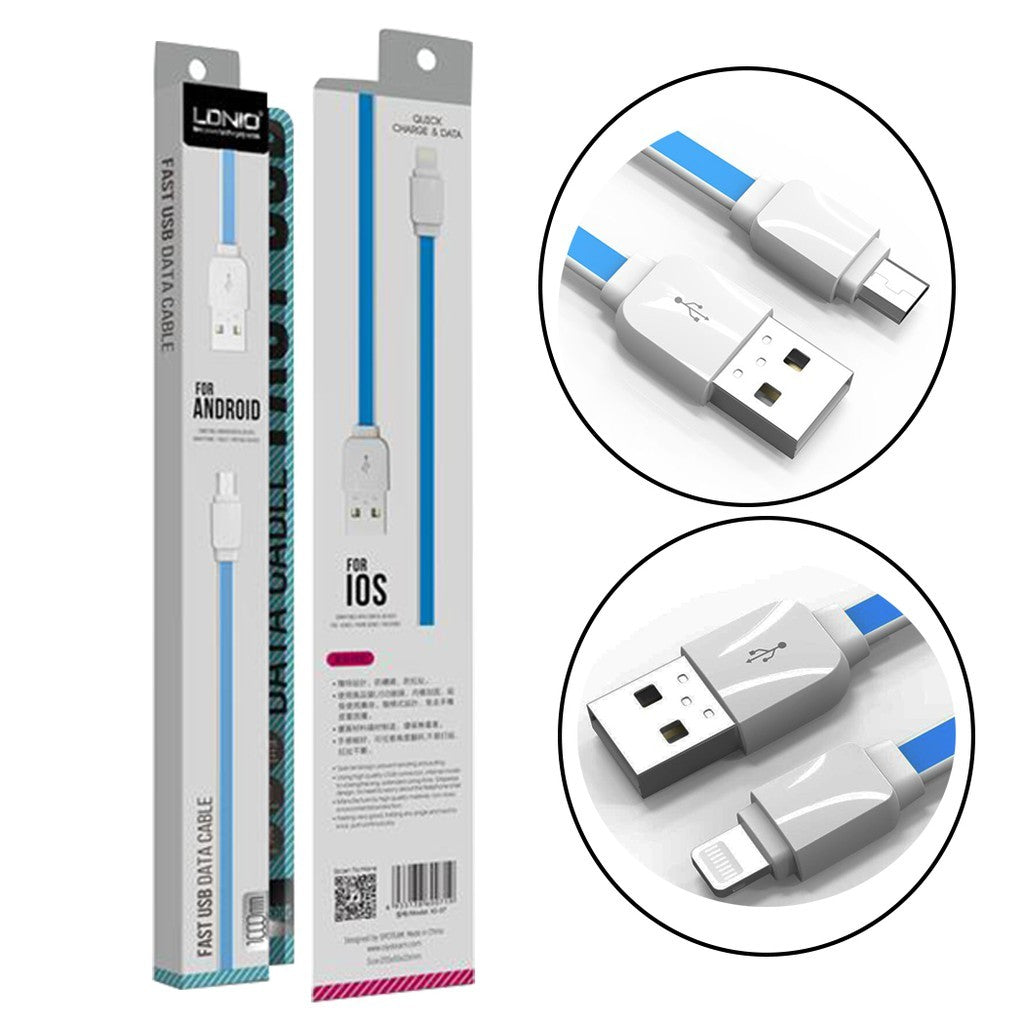 Cablu date Lightning Fast Charging 1 m Albastru Cod Produs 08079