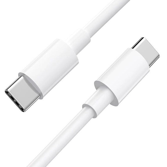 Cablu de Date pentru Telefon, Flippy, Cablu TYPE-C to TYPE-C Universal, Compatibil cu iOS si Android, Putere Suportata 240W, Fire 160 cupru, 1.5M, Simplu, Alb