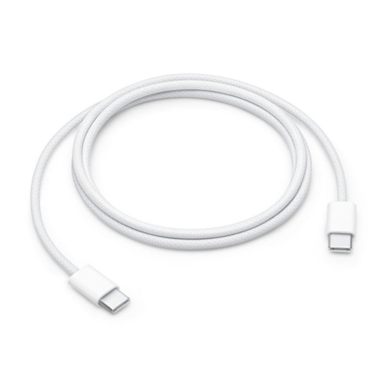 Cablu de Date Universal pentru Telefon, Flippy, Cablu TYPE-C to TYPE-C, Compatibil cu iOS si Android, Fire 160 cupru, 2M, Impletit Nailon, Alb