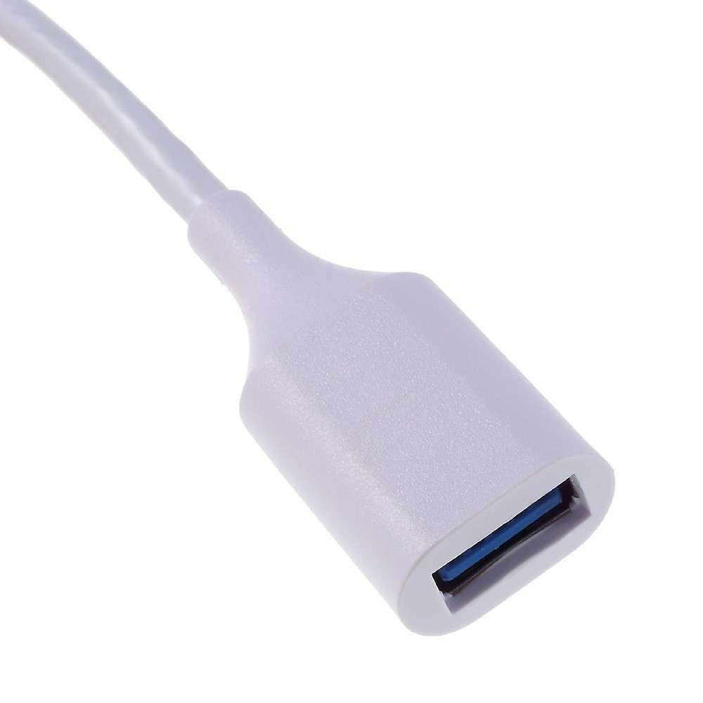 Cablu OTG USB 3.1 USB Type-C to USB A 18 cm, Alb