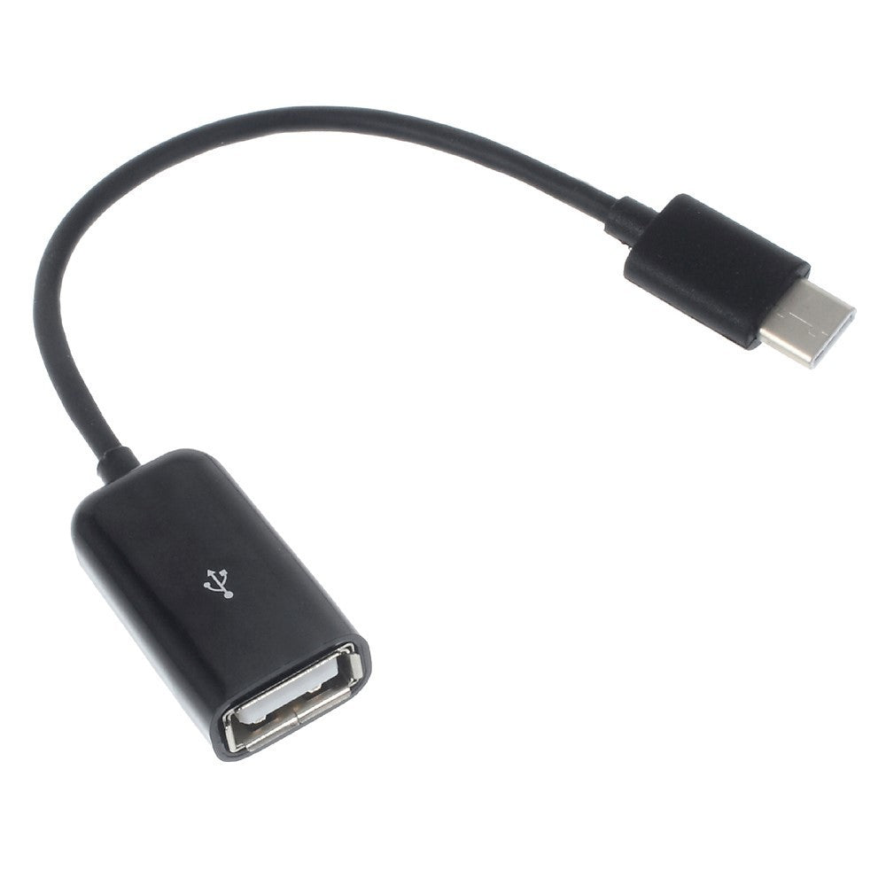 Cablu OTG USB 3.1 USB Type-C to USB A 18 cm, Alb