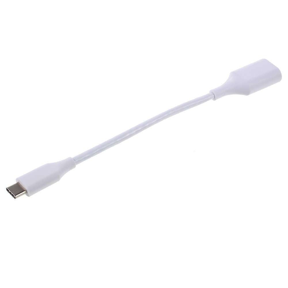 Cablu OTG USB 3.1 USB Type-C to USB A 18 cm, Alb