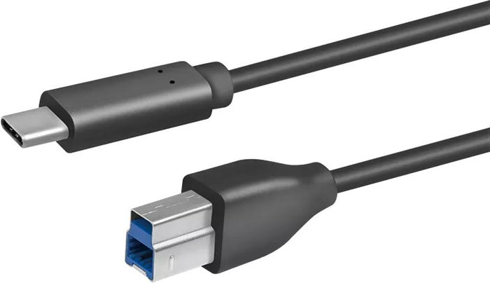 Cablu USB Logilink pt. imprimanta, USB 3.2 Gen1 Type-C (T) la USB 2.0 Type-B (T), 2m, 2 x ecranare, conectori auriti, negru