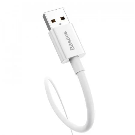 Cablu alimentare si date Baseus Superior, Fast Charging Data Cable pt. smartphone, USB la USB Type-C 100W, 1m, alb