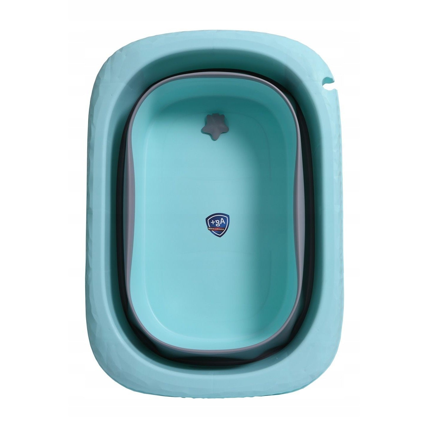 Cada Pliabila pentru Baie, Flippy, din PP+TPE, pentru Copii 0-6 Ani, cu Picioare, Suport de Sezut, Scurgere Etans, 80 x 52 x 42 cm, Albastru