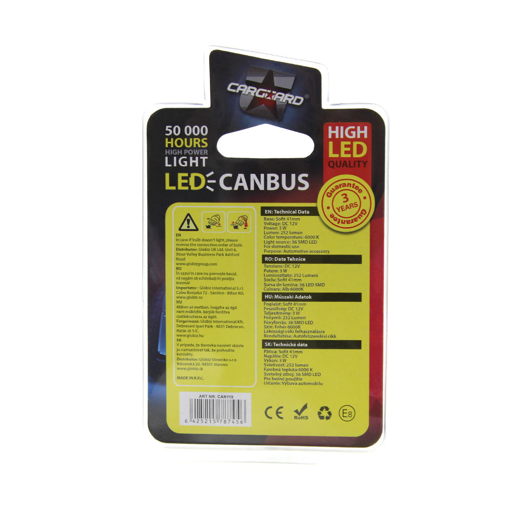 LED sofit pentru plafonieră și numare de înmatriculare CarGuard CAN119