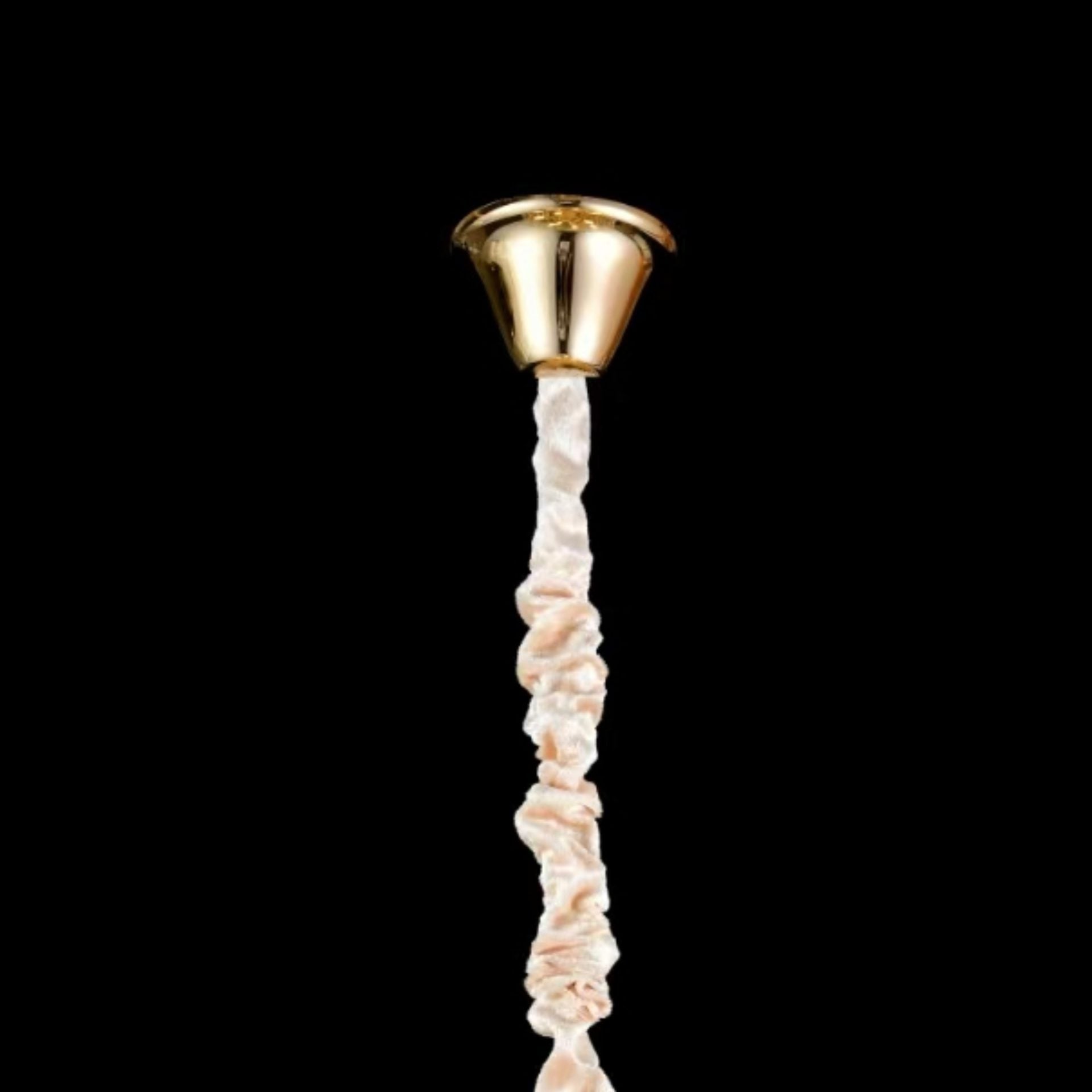Candelabru Cristal CC1677/400GD, 4xE14, Auriu Lucios, Inaltime Reglabila, Metal si Cristal