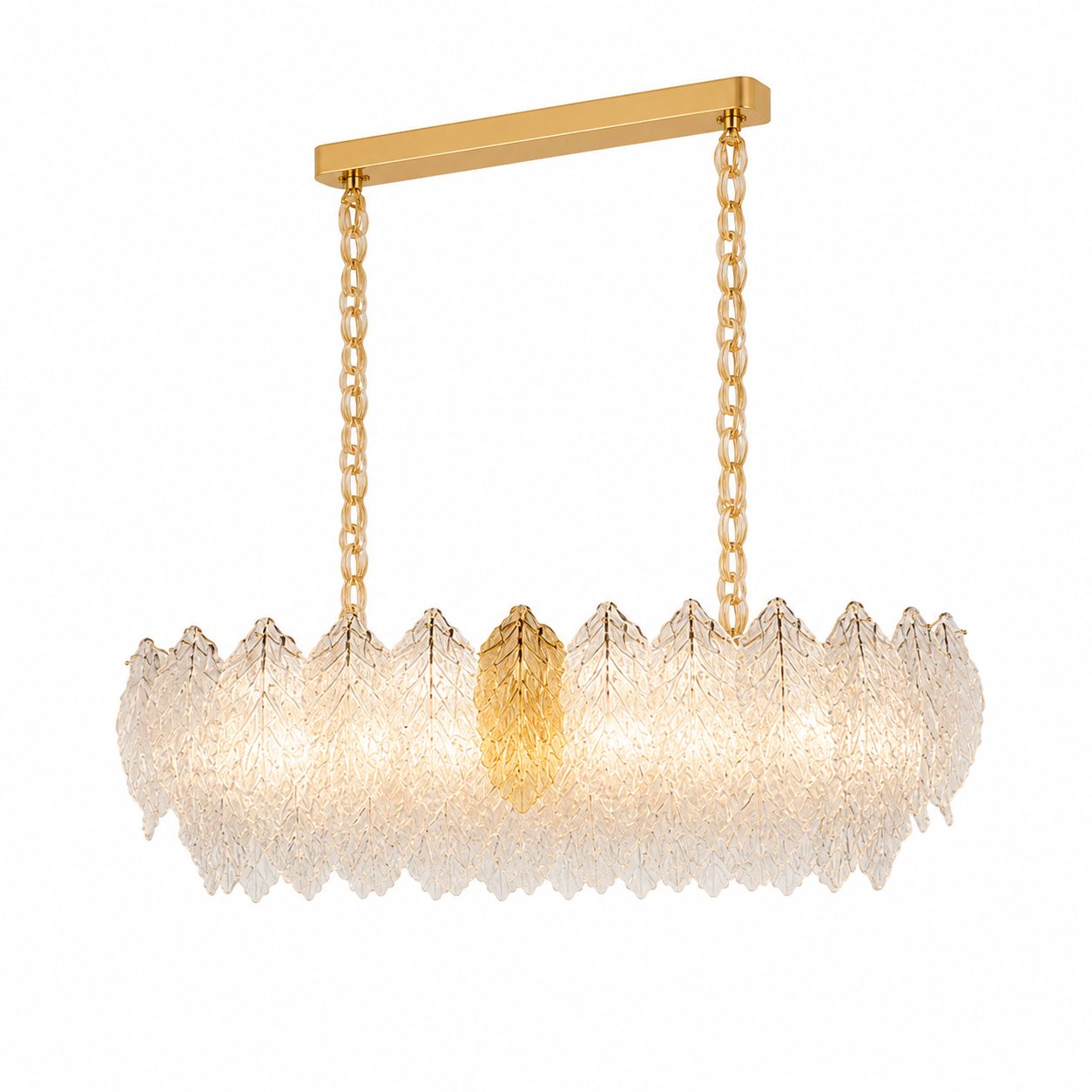 Candelabru Cristal LACE Royale 11xE14, Dimensiune 83x33 cm, Inaltime 31 cm, Auriu Lucios, Inaltime Reglabila, Design Elegant