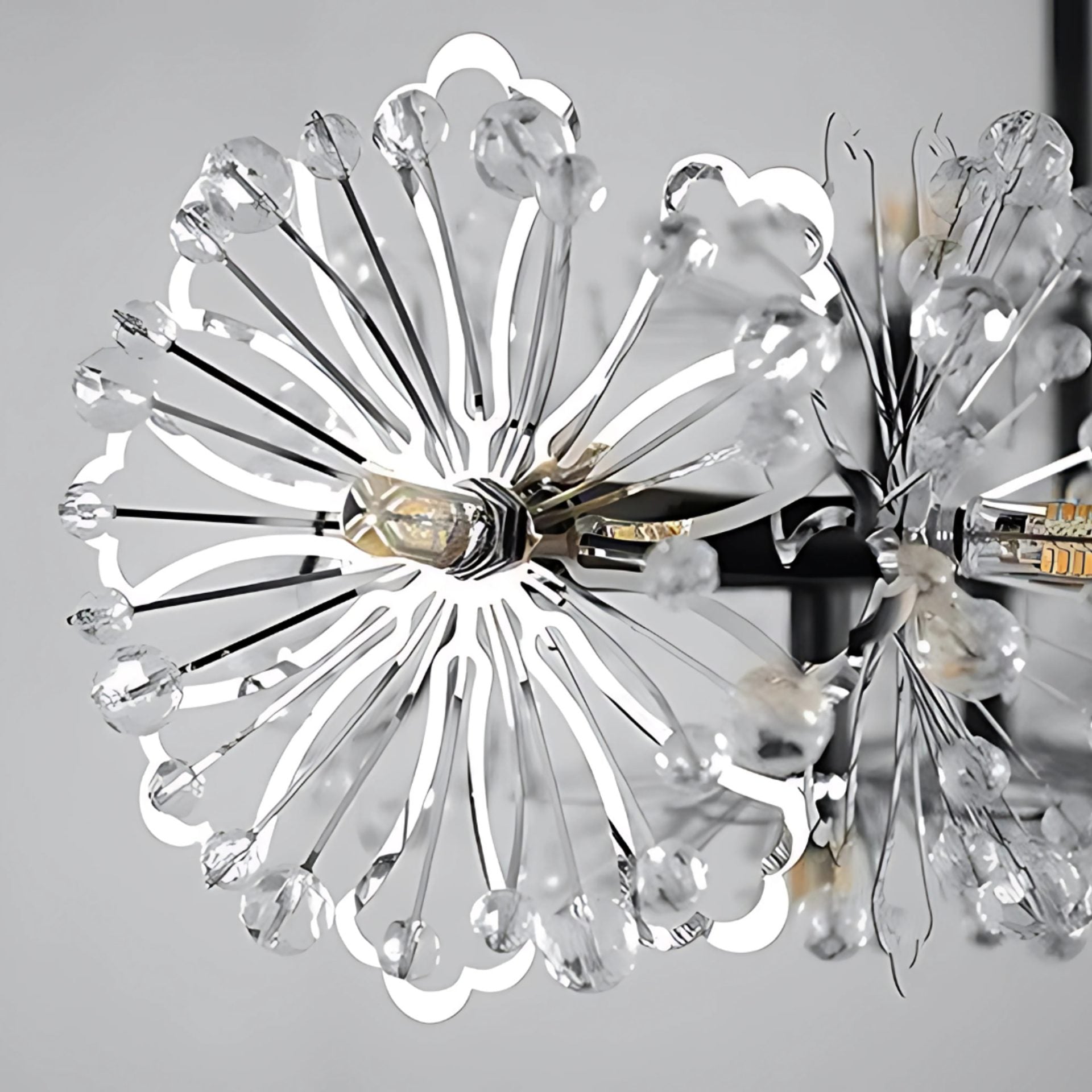 Candelabru Cristal PETERHOF Magno, Diametru 62cm, 20X G4, Negru, Inaltime Reglabila