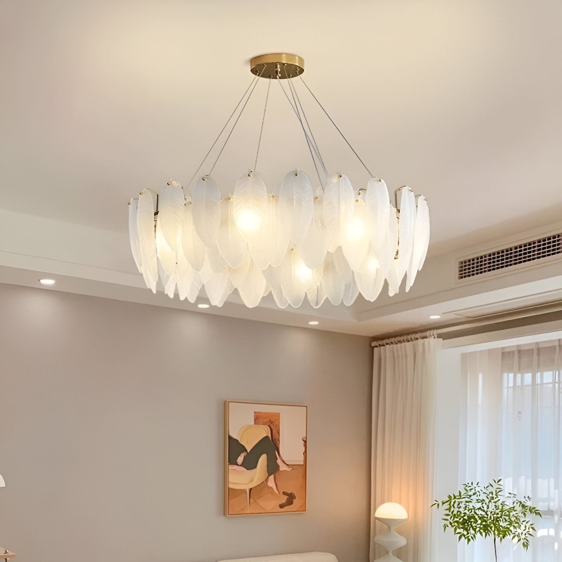 Candelabru Cristal VICOMTE Pepito, 5x E14, Diametru 42cm, Auriu, Inaltime Reglabila
