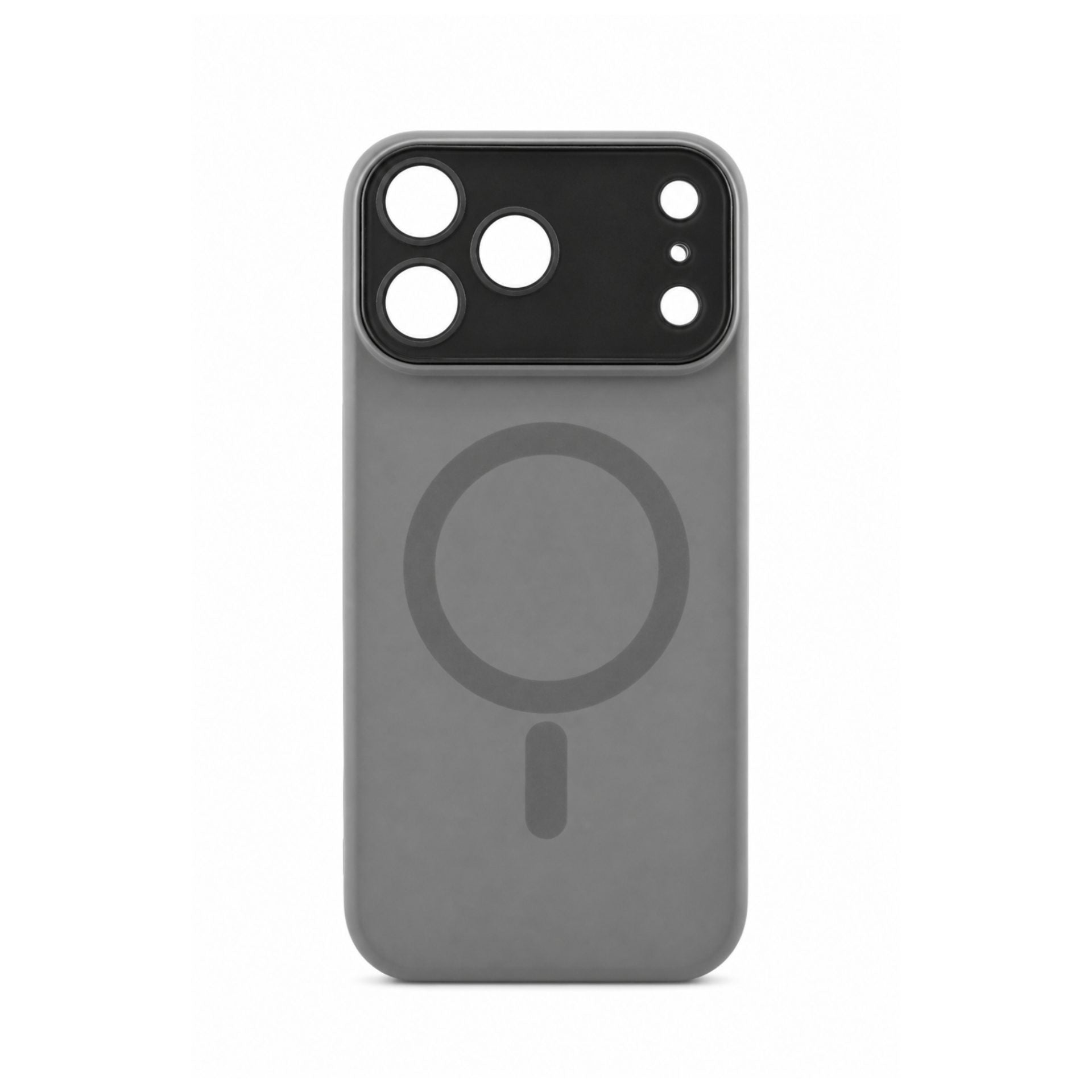 Carcasa Liquid Silicone, Compatibila iPhone 17 Pro, Magnetica, Protectie TPU Camera, Gri Titanium