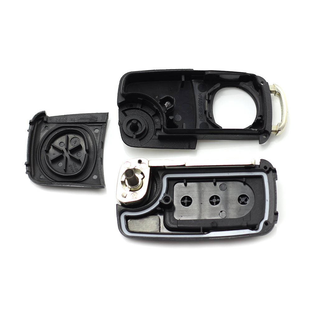 Audi A8 - Carcasa cheie tip briceag cu 3 butoane, fara buton de panica - CARGUARD