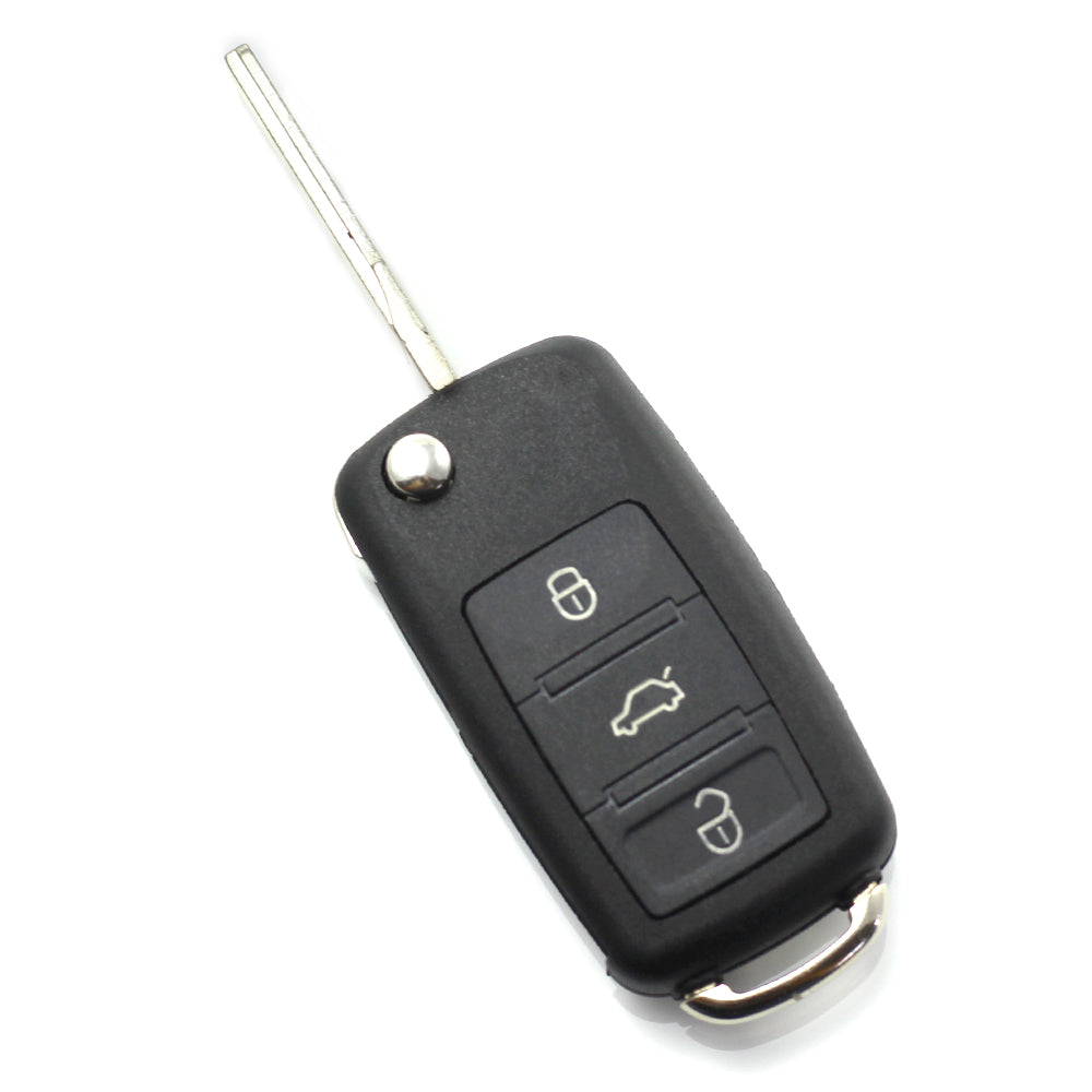 Audi A8 - Carcasa cheie tip briceag cu 3 butoane, fara buton de panica - CARGUARD