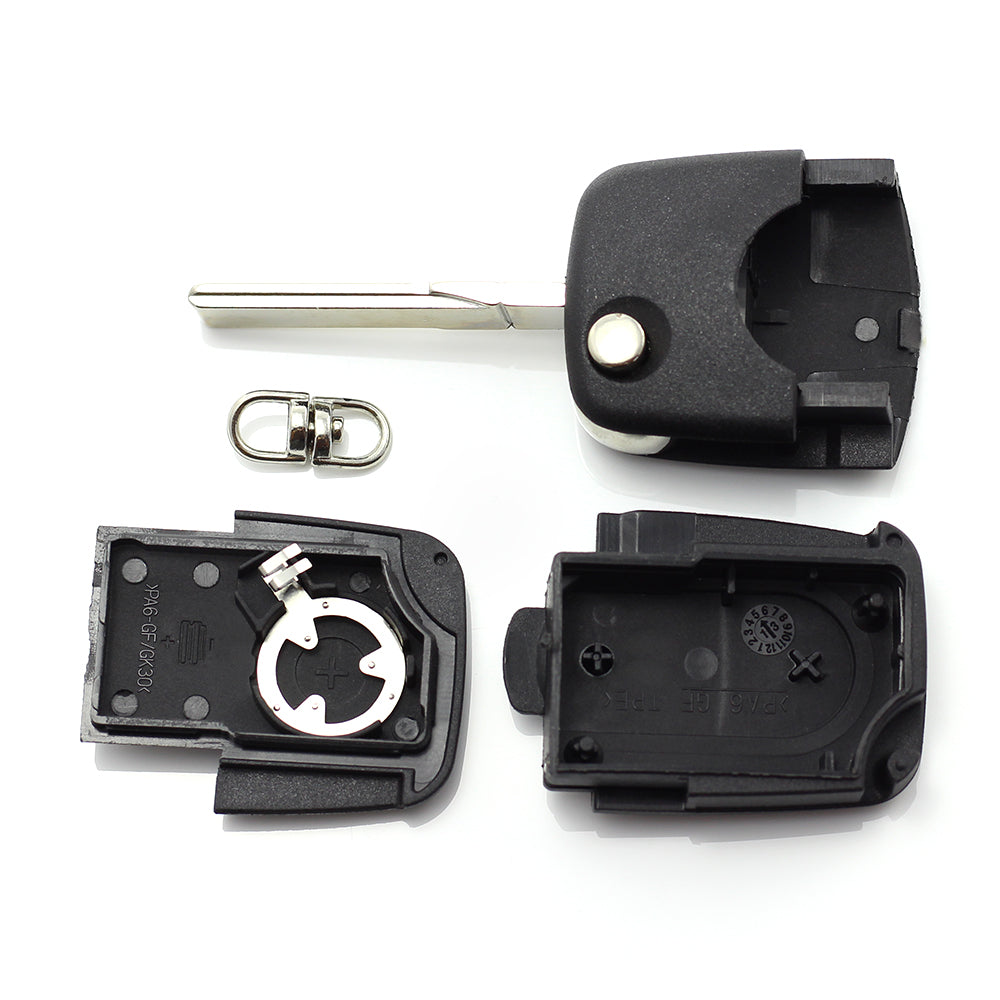 Audi - Carcasa cheie tip briceag, cu 2 butoane,  - baterie 1616 - CARGUARD